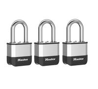 Master Lock Pk5Eurtrilf Elite Laminated 52mm Padlock - 38mm Shackle (Pack Of 3) Mlkpk5Trilf