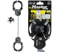 MASTER LOCK Police Approved Bike Lock and E-Scooter Cuff Lock, Hardened Laminated Steel, 4 Keys, 550 x 110 x 25 mm, for e Bike Scooter Quad