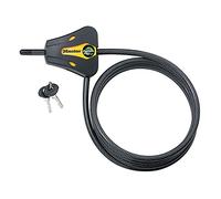 Master Lock, Python Adjustable Keyed Cable Lock, 6 ft. Long, 8419DPF, Black and Yellow, 6' x 5/16" Diameter