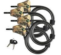 Master Lock Python Trail Camera Adjustable Camouflage Cable Locks 8418KA-4 CAMO 4-Pack Brown