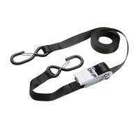 Master Lock Ratchet Tie Down S Hook Straps 5000mm Black Pack of 1
