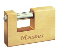 Master Lock Rectangular 63mm Solid Brass Body Shutter Padlock