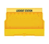 Master Lock S1850 Lockout Station with Cover and 8 Hooks