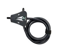 MASTER LOCK Security Cable with Key Lock [Adjustable Locking 8 mm, Black