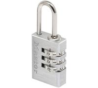 Master Lock Silver Aluminium Combination Padlock (H)31mm (W)20mm