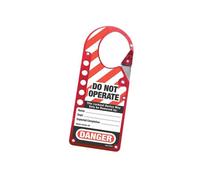 Master Lock Snap-on Hasp Lockout Labelled