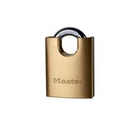 Master Lock Solid Brass 50mm Padlock 5-pin Shrouded Shackle
