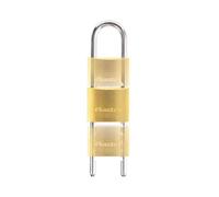 Master Lock 1950EURD Key Padlock with Adjustable Shackle from 6 to 15 cm, Gold, 18 x 4.5 x 1.4 cm