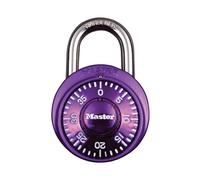 Master Lock Stainless Steel Fixed Dial Combination 38Mm Padlock in Purple Master Lock Purple
