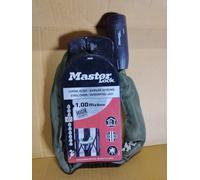 Master Lock Steel Cylinder Security chain, (L)1m (Dia)8mm 8023EURDCC. New Green