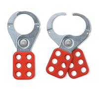 Master Lock 421 Steel Lockout Hasp, Red & Silver, 12.2 cm x 6.0 cm x .6 cm