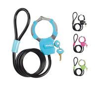 Master Lock Street Cuff Plus Cable & Key Lock Multicolour -8 MM X 1 M - 4 Pieces