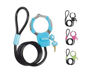 Master Lock Street Cuff Plus Cable & Key Lock Multicolour -8 MM X 1 M - 4 Pieces
