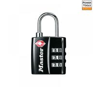 Master Lock TSA 3-Digit Combination Black Finish 30mm Padlock
