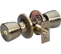 Master Lock TUCO0705 Keyed Alike Tulip Door Lock with Deadbolt, Polished Brass