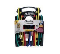 Master Lock Twin Wire Bungee Organiser 10 Piece Master Lock Multicolor