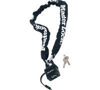 900mm x 6mm Black Master Lock Street Flexium Chain With 40mm Weather Tough Padlo