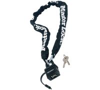 900mm x 6mm Black Master Lock Street Flexium Chain With 40mm Weather Tough Padlo