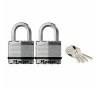 Master Lock M1EURT Excell™ Laminated Steel 45Mm Padlock - 24Mm Shackle - Keyed Alike X 2