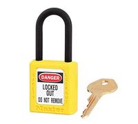 Master Lock 406YLW 406 Dielectric thermoplastic Safety Padlock, Yellow, 9.5 cm x 4.2 cm x 2.1 cm