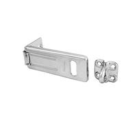 Master Lock Zinc Plated Hasp with Hardened Steel Locking Eye, 3-1/2 in Long, 703D, 3-1/2"