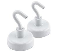 Master Magnetics 07290 Hook White Enamel Paint, 1" Diameter, 1.5" Total Height/9 lb. (Pack of 2)