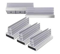 Master Magnetics MSHC13X5 Magnetic Sign Holder, Retail EZ Grip Holder/Powerful Magnet, 3" Length, 1" Width, 1.13" Total Height, Silver and Clear (Pack of 5)