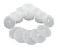 Master Magnetics RC-RB80X25 Rubber Cover for Round Base Magnet Fastener, 3.20" Diameter, White (Pack of 25)