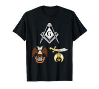 Master Mason 32nd Degree Shrine AASR Noble Masonic WD Black T-Shirt