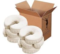 Master Massage 6 PCS Pack Pillow, Cushion Cover, for Round and Rectangular Ones, Cream