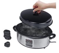 Master Massage 6 Quart LED Hot Stone Warmer with Digital Display- Stainless Steel Hot Stone Heater Portable- Massage Stone Heating Device-Massage Essentials for Massage Therapists