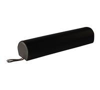 Master Massage 6"x26" 3/4 Round Massage Bolster - Black