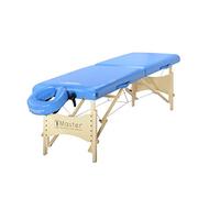 Master Massage 63cm Skyline Wooden Lightweight Portable Massage Couch Foldable Massage Table Spa Beauty Couch Physiotherapy bed, Marina Blue