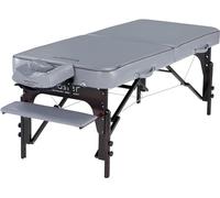 Master Massage 71cm Montour Lx Portable Massage Table Package with 7.6cm Memory Foam, Dove Grey- Foldable Massage Table Massage Couch, Folding Spa Beauty Bed