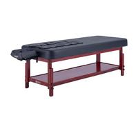 Master Massage 76cm AirMaster-II with Airwave Full Body Stretching Portable Massage Table with Airbags 3D Lumbar Traction for Professional & Home Use Chiropractic Table (Mahogany Color Frame)