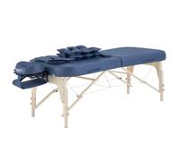 Master Massage 76cm Concord Airwave Full Body Stretching Portable Massage Table with Airbags 3D Lumbar Traction for Professional & Home Use Chiropractic Table (Agate Blue)