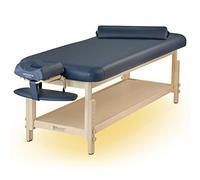 Master Massage 76cm Wide Laguna Stationary Massage Table Capacity: 450kg Massage Couch Beauty Bed, Royal Blue with Galaxy Lighting System