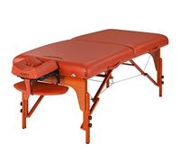 Master Massage 79cm Santana Pro Portable Massage Table Package, Memory Foam Cushioning, Reiki Leg Panels, Mountain Red