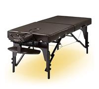 Master Massage 79cm Supreme WIDER Oil Resistant Upholstery Reiki Panel Durable Wooden Portable Massage Couch Foldable Massage Table Spa Beauty Couch Physiotherapy bed W/Ambient Light System, Chocolate