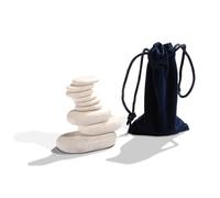 Master Massage 9 Pieces Cold Stone Set Cool White Marble Package