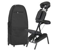 Master Massage Apollo Extra Large Seat Pad Portable, Foldable Massage Chair in Black