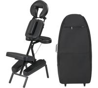 Master Massage Apollo Extra Large Seat Pad Portable, Foldable Massage Chair in Black