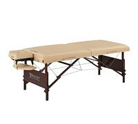 Master Massage Del Ray Professional Portable 7.6cm Thick Foam Therapy Table Foldable Massage Couch Lash Tattoo Package SPA Salon Facial Beauty Bed, 76cm, Sand