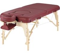 Master Massage Eva Pregnancy Portable Massage Table with Belly Hole, 76cm in Width, Luxury Portable Massage, Lush, Salon Table for Pregnancy Massage in Burgundy