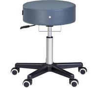 Master Massage Glider Ergonomic Swivel Adjustable Height Rolling Hydraulic Stoolfor Therapist, Barber Chair, Dental Chair in Black
