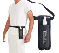 Master Massage Single Bottle Massage Oil Holster Case Bag-Adjustable and Heat-Resistant Bottle Cream & Lotion Single Holster Bag Kit- Incl. One8 Oz Refillable Pump Dispenser