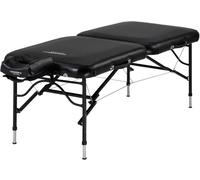 Master Massage StratoMaster Ultralight Extra Large Aluminum Table in 76cm Width, Black, Ideal for Travel!