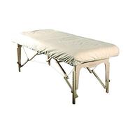 Master Massage Table Physic Couch Beauty Bed Universal Size Fitted Cotton Soft Flannel Table Cover, Cream