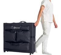 Master Massage Universal Fit (68cm to 81cm) Portable Massage Table Carry Case with Wheels, Extra Sturdy, Nylon, Black