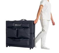 Master Massage Universal Size Wheeled Massage Table Carry Case with Wheels, Oversized Carrying Bag for Foldable Massage Bed with Castors-Fits 68-82cm Width Folding Massage Table- Black.